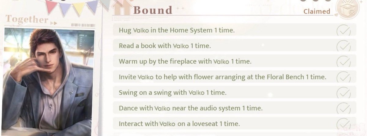 nalu_slayer's tweet photo. Imagine ALL the things we could’ve experienced with Valko by now

We didn’t get given the chance to learn about his story. 

We haven’t been able to unlock phone calls, secret times, interactions and little things

We’re unable to see how he is in the home system 

We’re missing out on his myth, his companions.

We can’t exercise, relax or interact with him

There’s SO much we could have experienced & explored with him by now and we don’t even know WHEN we will be able to😭✋🏻

#BringValkoBack #ValkoIsLoved