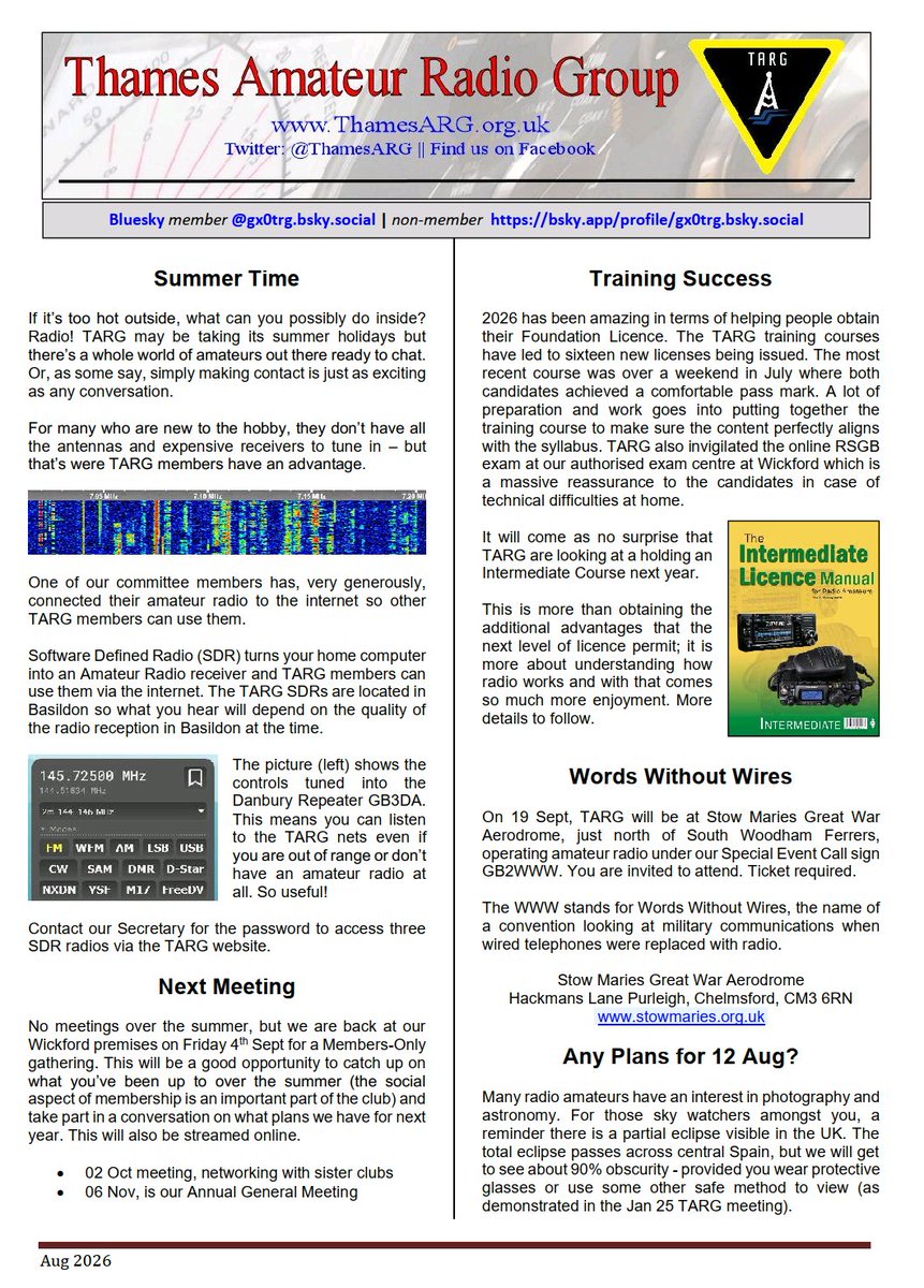 ThamesARG's tweet photo. See our latest newsletter https://t.co/a9CFQr3L2Z