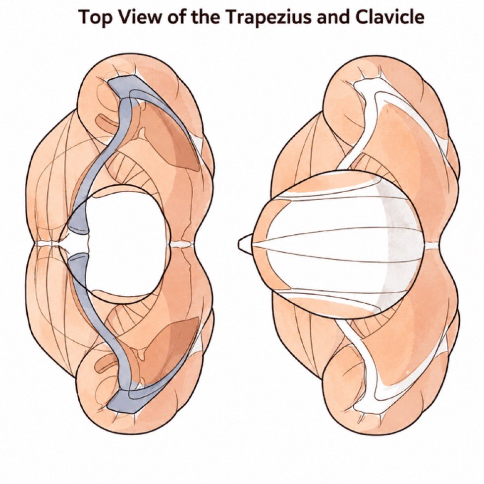 BearDesignX's tweet photo. Top view of the trapezius and clavicle! https://t.co/7sZTHN0jxp