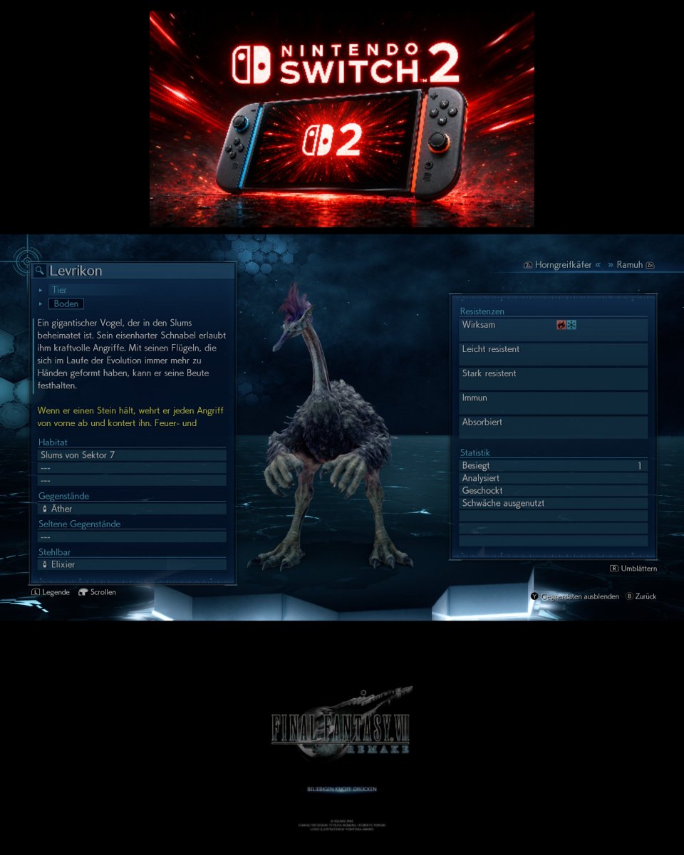 Dennis_RPGKING's tweet photo. #NintendoSwitch2 #FINALFANTASYVIIREMAKE #INTERmission Spieltagebuch Update: Transporthalle,Materiallager,Endlagerstelle und Bossgegner Levrikon Siehe Bilder Yeah🙂 https://t.co/Fwx0ewjizL