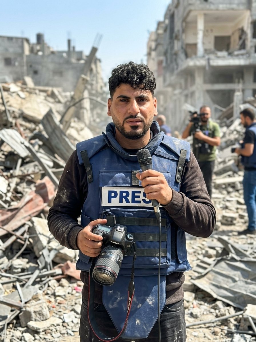 oday_zouro42324's tweet photo. I've decided to become a journalist. What do you think? Do you like this? 
  
Yes or no 
#free_Palestine 
@oday_zouro42324 https://t.co/9uChkAPFev