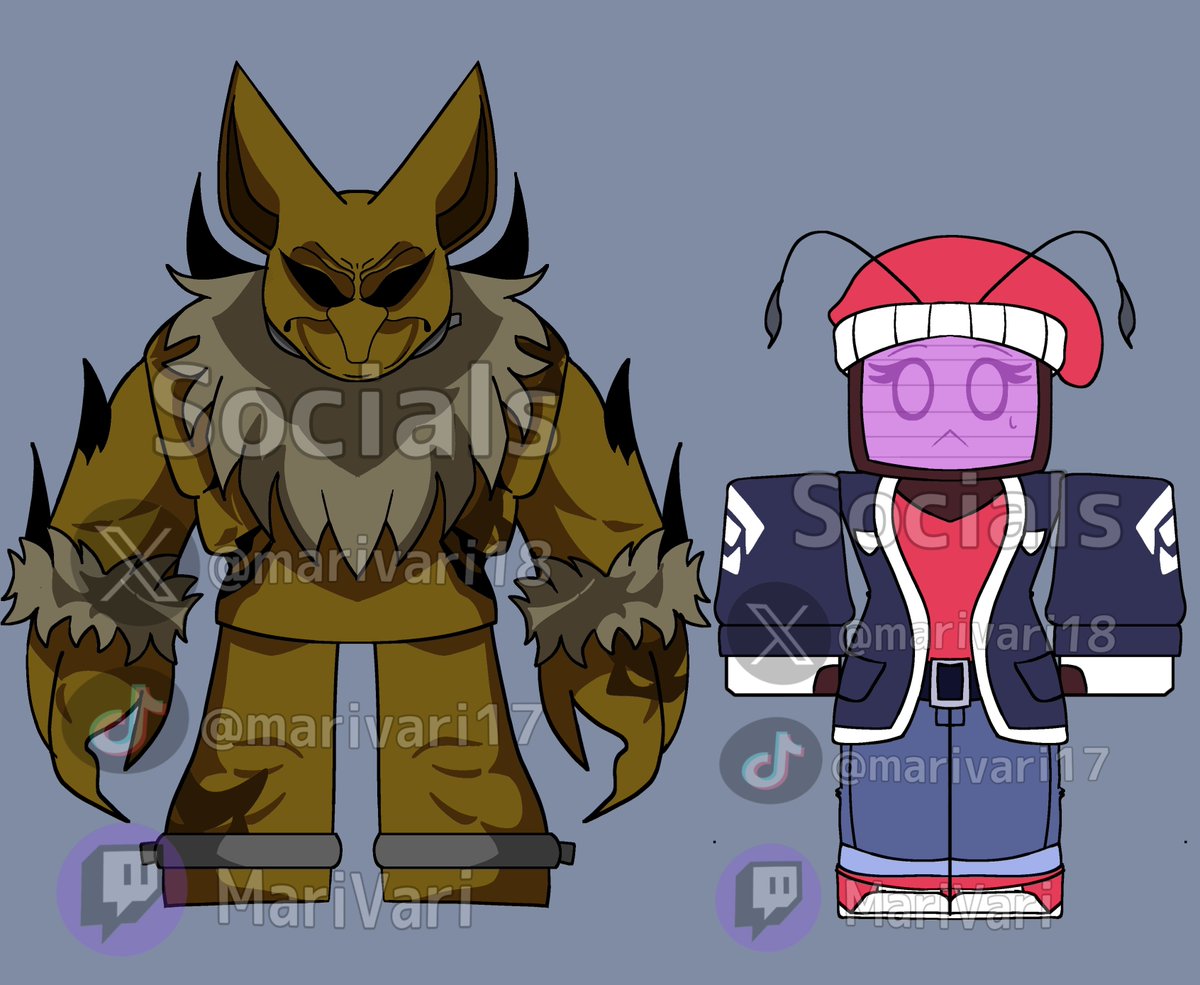 MariVari18's tweet photo. New #Veeronica skin concept!
I finally did it...made her the concept to match stalker + them two next to each other! πΊπΉ
#forsaken #roblox #Veeronica #art #forsakenart #forsakenveeronica https://t.co/5SUezxAyiV