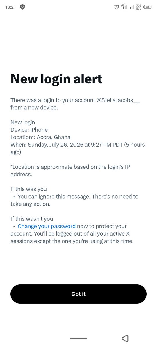 StellaJacobs___'s tweet photo. A little over a week ago na mayɛ hot rofff!
I got a message from @samuel_elinam &amp; clicked the link to 'vote for him' not knowing I was setting myself up...a few hours later, I got an alert my account now had a Co-owner! I panicked, changed password, confirmed email,2FA... https://t.co/1HYkWQATyF