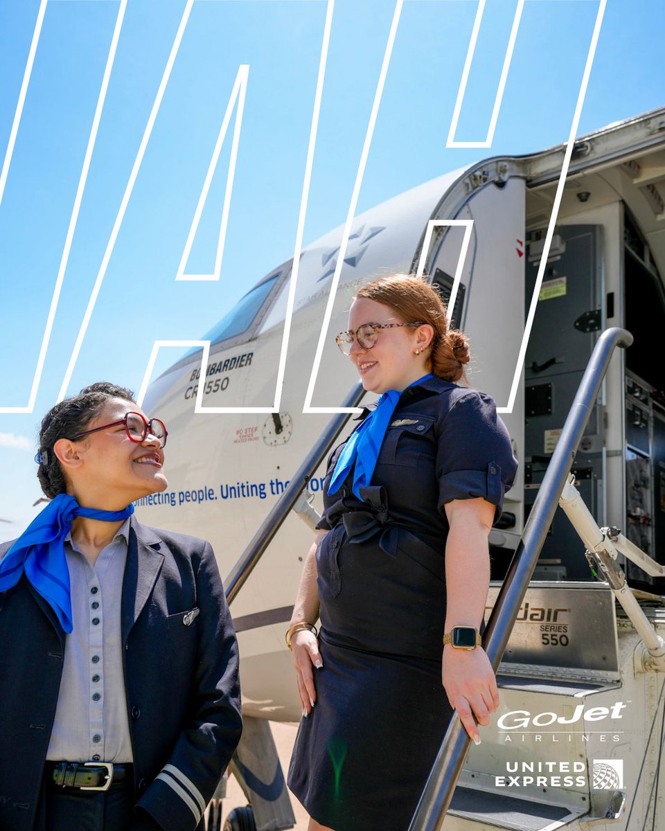 GoJet_Airlines's tweet photo. Houston, it’s time to take flight with GoJet ✈️
We’re hiring Flight Attendants at our new IAH Base! If you’re looking for an opportunity that connects you with endless possibilities, apply to GoJet today.
https://t.co/CAf3M1LyDl
#GoJet #FlightAttendant #Houston #IAH https://t.co/yoX9CX5p7E