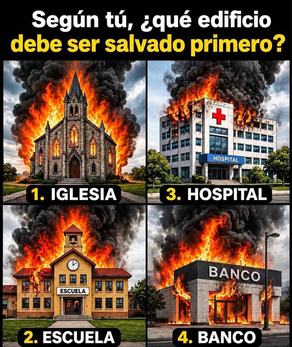 ElAcertijo's tweet photo. Del 1 al 4 , ¿en qué orden salvarían? https://t.co/ybwGmLlx07