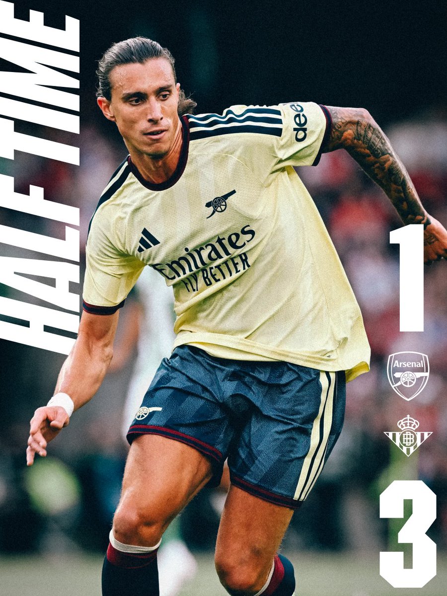 Arsenal's tweet photo. Plenty of work to do in the second 45.

Let's up the levels, Gunners. https://t.co/QAL1qs3Asf