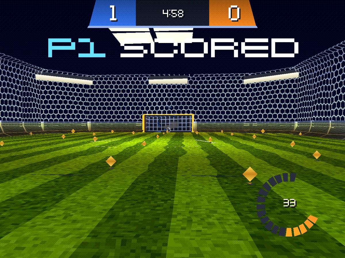 _bonniestudios's tweet photo. Next project reveal 👀
Rocket League-style car football, running natively on PlayStation 1. Split-screen multiplayer, wall driving, boost, aerials and day, sunset and night arenas. More info soon.

#RocketLeague #PSX #retrogaming #gamedev #rustlang #PS1 https://t.co/qpiI5zsMfN