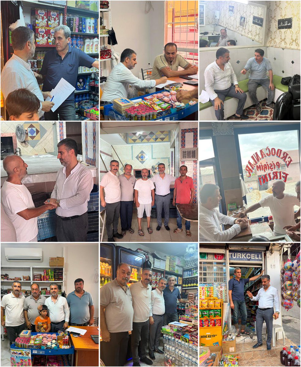 akiskenderun31's tweet photo. İlçe teşkilatımız, mahalle kültürümüzün ve yerel ekonomimizin bel kemiği olan esnaflarımızı iş yerlerinde ziyaret ederek hayırlı işler temennisinde bulundu. Ardından kıymetli vatandaşlarımızın evlerine konuk olarak hane ziyaretlerimizi tamamladık. https://t.co/OZJEcnfmII