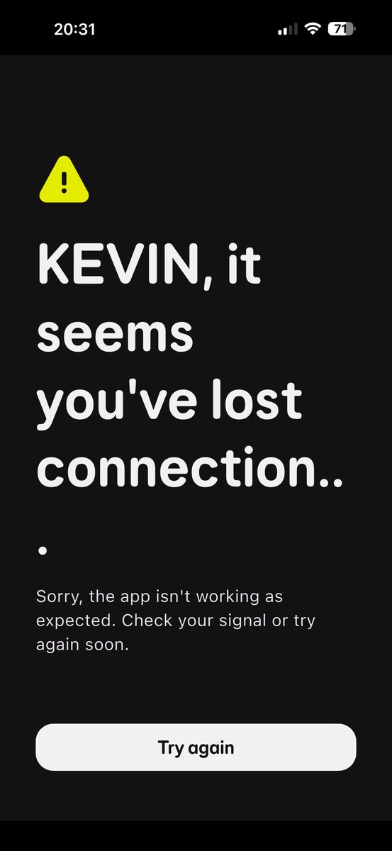 KevlarBrock's tweet photo. @EE No shit Sherlock. Try again doesn’t work by the way. https://t.co/LJeWRed1Mr