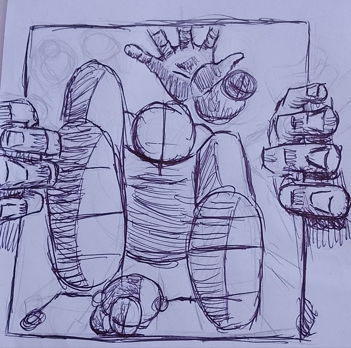 Amine_pnw's tweet photo. Trying to give my sketches a darker atmosphere. The rough, messy linework is intentional.

#roughtsketch #mangasketch #sketch  #artprogress #sketchbook #perspective https://t.co/AVp0It1w6W