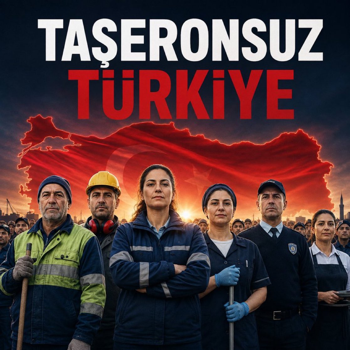 SnmezBurin's tweet photo. 📢 TAŞERONSUZ TÜRKİYE İSTİYORUZ✊️

Aynı işi yapan işçiler arasında ayrım olmasın!

Güvencesizliğe, düşük ücrete ve taşeron düzenine artık son verilsin!

Emeğiyle ülkemizi büyüten yüz binlerce taşeron işçisinin beklentisi açık ve nettir:

AYRIMSIZ, ŞARTSIZ, KOŞULSUZ KADRO!

İşçiler sadaka değil, alın terinin karşılığını ve insanca bir gelecek istiyor.

✊ TAŞERONA SON, HERKESE GÜVENCELİ İŞ..

🇹🇷 HEDEF: TAŞERONSUZ TÜRKİYE!

TaşeronsuzTürkiye

@iletisim 
@csgbakanligi 
@KamuKatib 
@IcyerMerye96984 
@kadrosuz123 
@Ali80583687