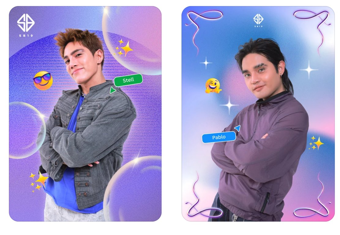 _ddandiiitine's tweet photo. So I was just checking my Canva account. 
Tapos naisipan ko lang magsearch ng "SB19" 

May mga ganito na pa lang template roon!! Cute!!! 

SB19 KAYA SA CANVA
@SB19Official
#SB19 #SB19xCanva https://t.co/hSnctjuxQ1