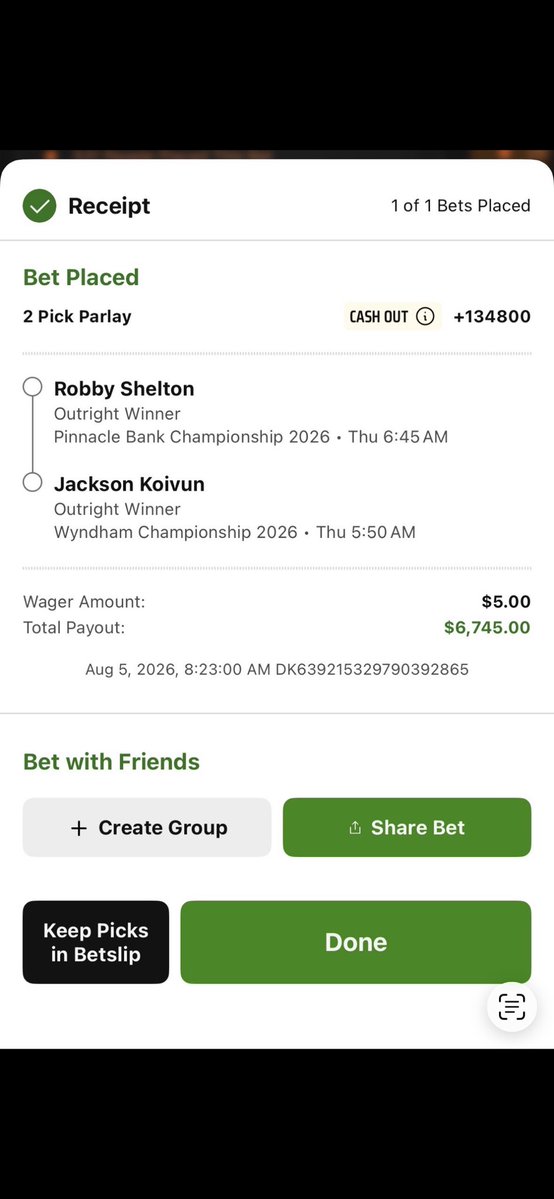 Grant_Gilles9's tweet photo. Sorry @bet365 you lost me #TeamDraftKings #GoRobby https://t.co/otbanjE71H