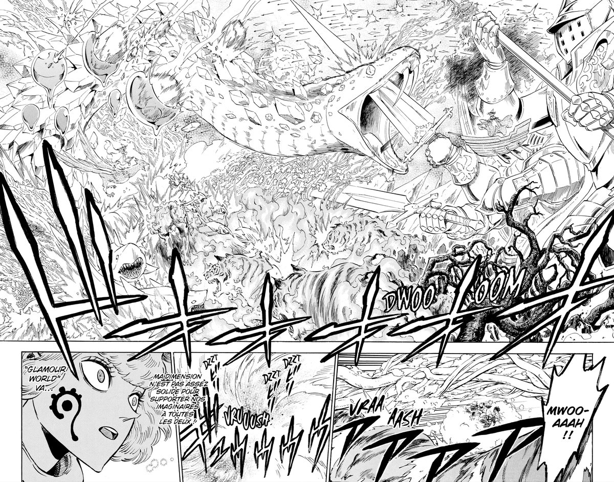 BCloverActuFR's tweet photo. Le manga Black Clover était tellement peak qu’il a du être nerf par le Studio Pierrot. https://t.co/JSrz9bBIYB