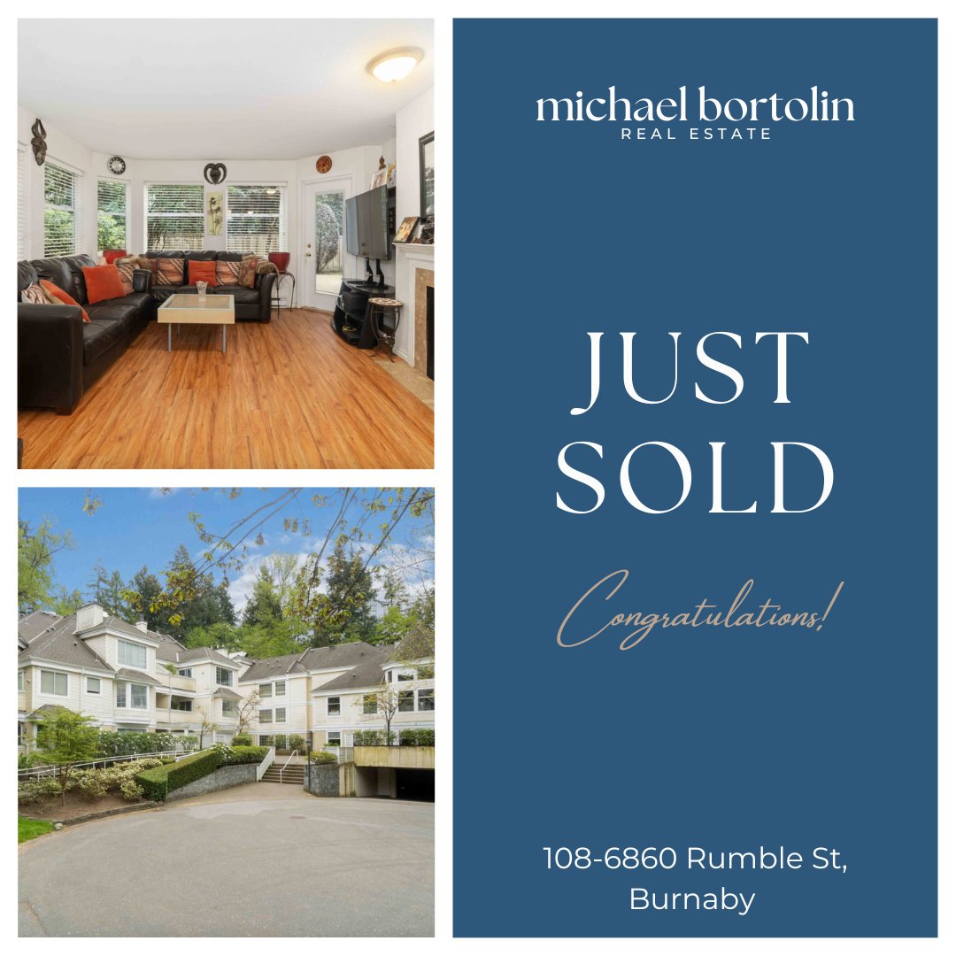 realestateborts's tweet photo. π‘ Just Sold: 108-6860 Rumble St, Burnaby | 2BD/2BA ground-floor corner unit at Governor's Walk, steps to Edmonds SkyTrain. Another one closed. More at https://t.co/1F2ngAj1oi #Burnaby #cdnRE #vanRE #BCRE https://t.co/nKHP9ETutu
