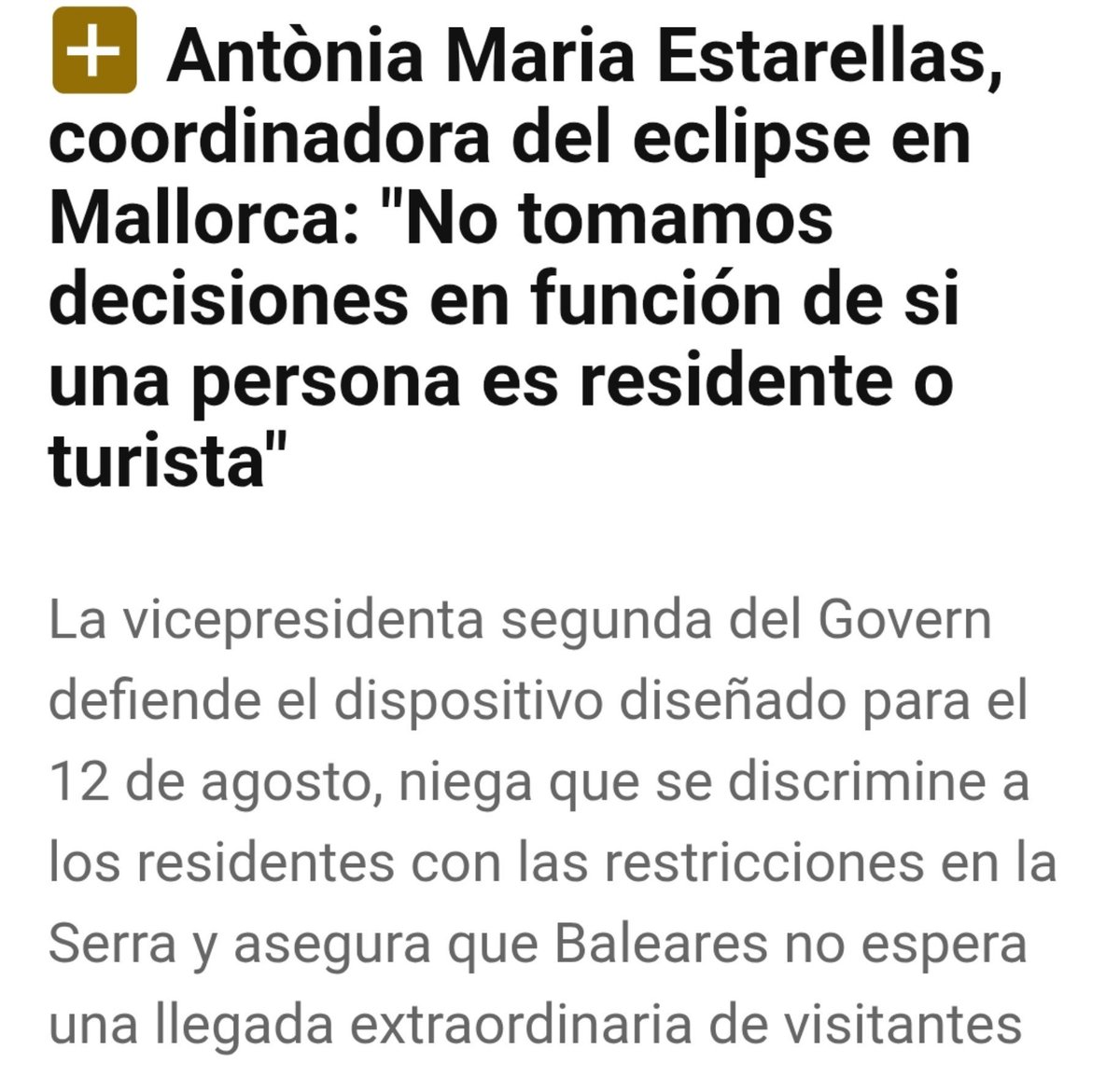 AngelAguiloP's tweet photo. Aquest és el gran problema, en general. Que un mallorquí i un turista rebin el mateix tracte per part de l'administració.

I ho tenen tan normalitzat que ho diuen sense suar gens ni mica. https://t.co/yQBMxrE8aq