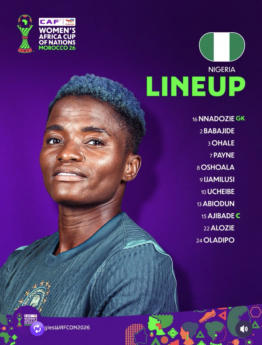 bisolatunji's tweet photo. We are READY!!!
The best to ever come out of this continent! Superfalcons of Nigeria
#Wafcon https://t.co/6QabKVdSDT