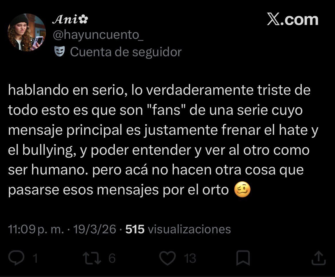 ldrmrrey's tweet photo. lo rápido que les dejó de importar el hate y el mensaje de amor que quiere transmitir la serie 💘💘💘 https://t.co/DkuRoIDEl2