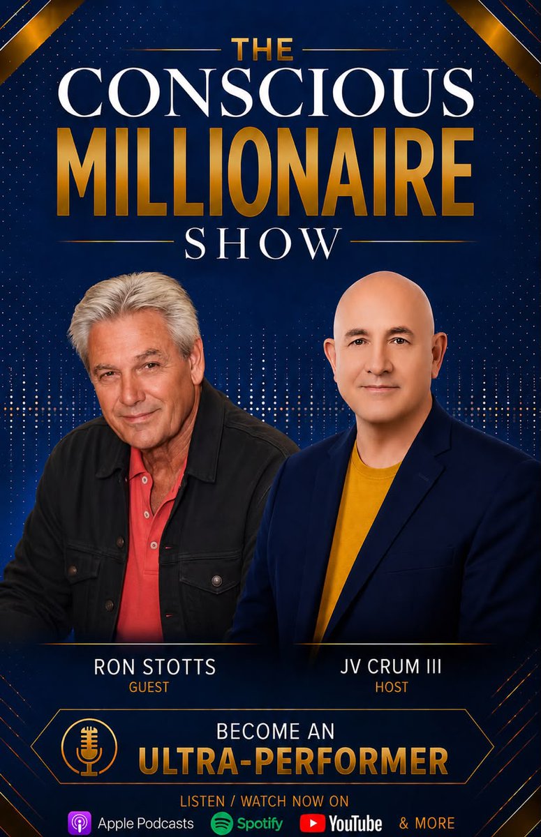 ConsMillionaire's tweet photo. Your leadership can’t grow until you do.

In this episode, JV Crum III and Ron Stotts explore "How Leadership Transformation Uplifts You"

🎧 Listen here: https://t.co/qvTDghfGZI

#founders #entrepreneurs #impact #JVCrum https://t.co/ZUR5Usv5Nd