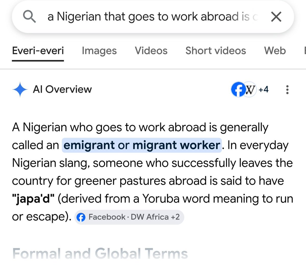 Ifechukwudenny's tweet photo. So I saw this and couldn't shake it off.

A Foreigner came to Nigeria to Work... He's called an Expatriate. 

But, when Nigerians goes there to work, he's called what? An Immigrant. 

So, it really doesn't matter who they were. They're all considered professionals.

While  🇳🇬 are considered immigrants... nothing more.

It's funny because they should have been co-used, by means of definition. 

But societal hierarchy... welll