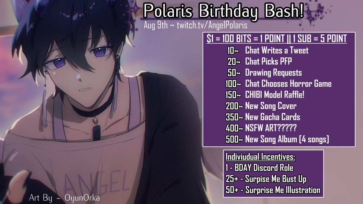 AngelPolarisVT's tweet photo. Soon soon soon! 
Are you coming to my Birthday Bash this year?

New Model, New Skins, New Badges Tons of Fun Rewards! I hope you stop by! https://t.co/TrX6idnode
