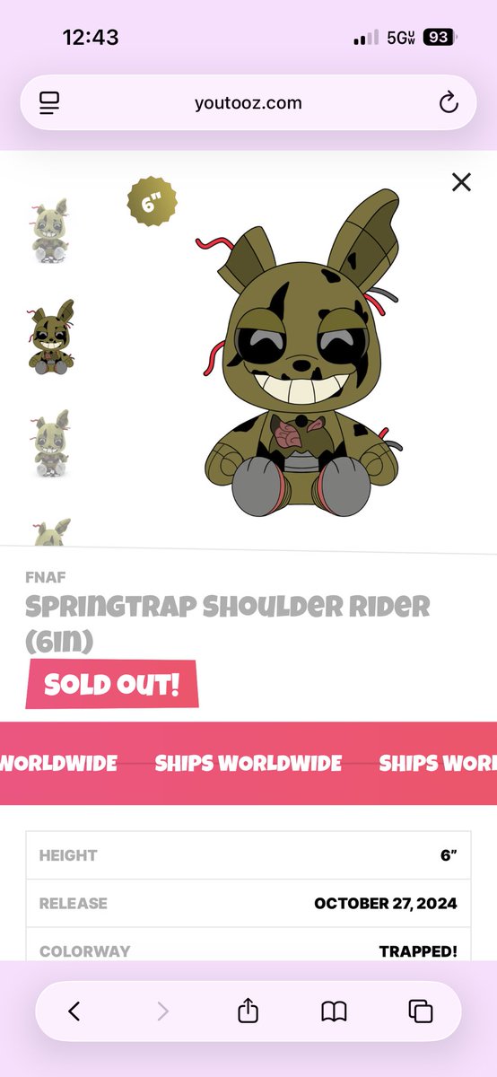 LavyKitty's tweet photo. @youtooztodd @RoxieWolf18 i yearn for the sold out fnaf figures!! especially either of these two https://t.co/Er29UUJZrb