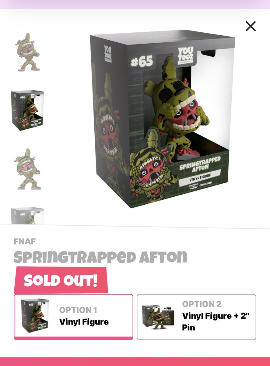 LavyKitty's tweet photo. @youtooztodd @RoxieWolf18 i yearn for the sold out fnaf figures!! especially either of these two https://t.co/Er29UUJZrb