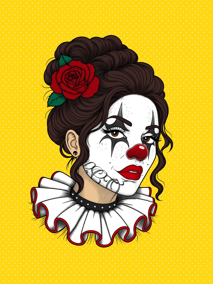 Late_Check_Out_'s tweet photo. Testing Out New Shading Styles,

#illustrations #clown #latecheckout #pinup #artist #clownart #art https://t.co/WqvFE0jXt1