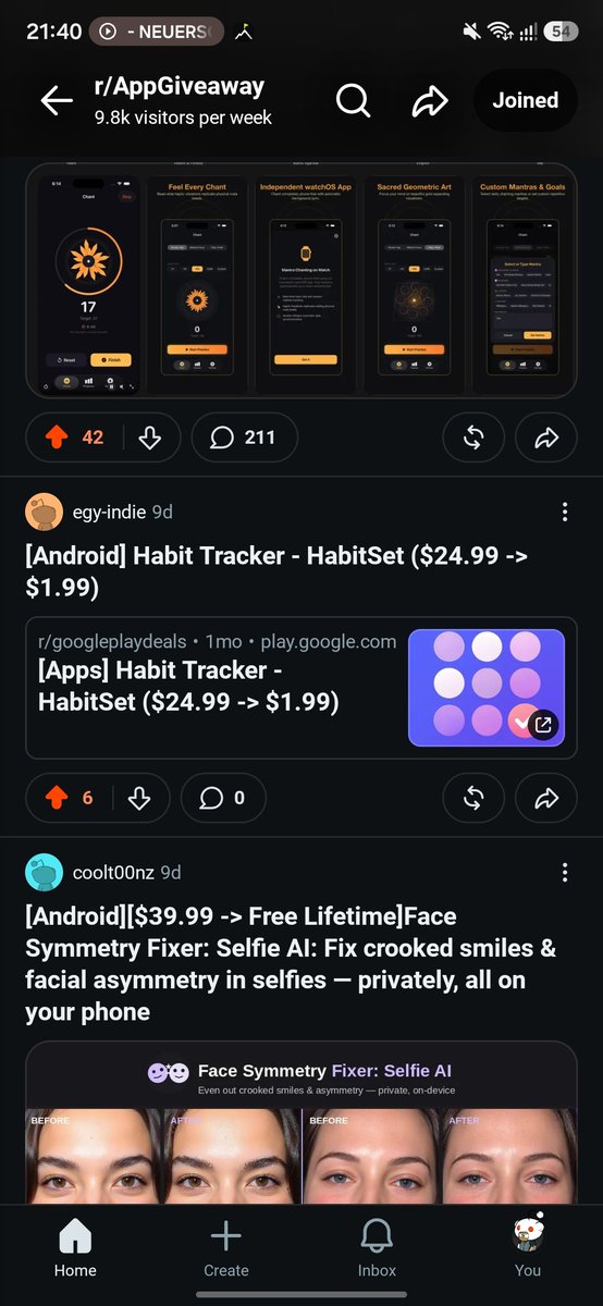codewithkin's tweet photo. I'm launching a new app tomorrow, so I'm doing research to see how others who have paid apps are doing it

Through this, I discovered 2 more subreddits to post my app in 

Documenting it in case this is the one https://t.co/uLuvB8cOsc
