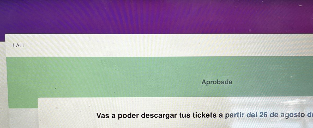 sofiaguerrx's tweet photo. Después de 20 años es una realidad @lalioficial …. Como llegaré de Colombia a Buenos Aires el 26 de septiembre es lo que no se https://t.co/BZ5UitKXIV