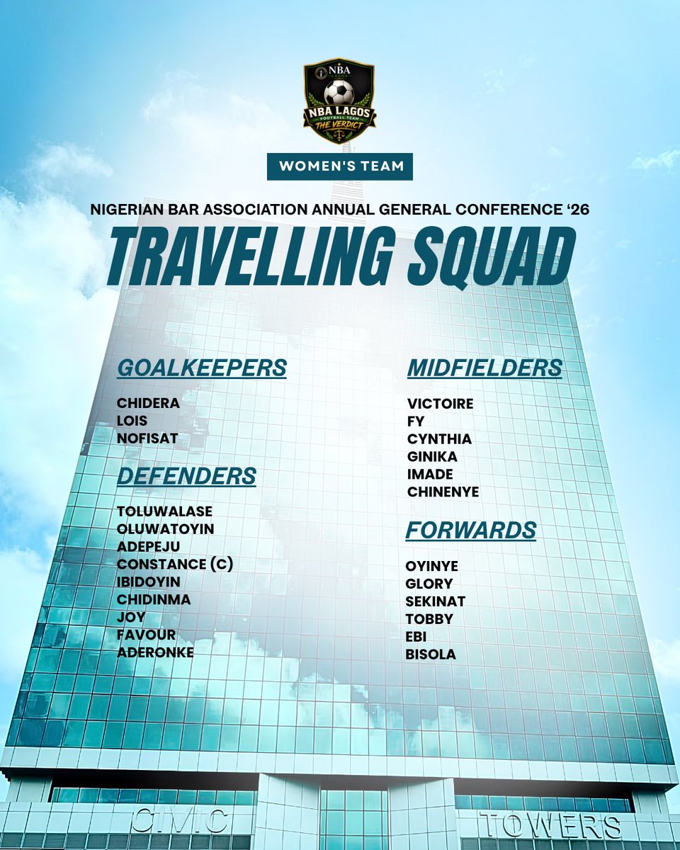 NBALagosFC's tweet photo. Our Men’s and Women’s travelling squads for the NBA AGC 2026 President’s Cup in Port Harcourt have been confirmed. ✈️ https://t.co/sDsNnXKrZP