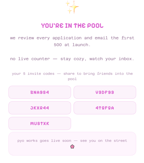 peaxsiv's tweet photo. pyopyopyo street codes @pyopyopyo410 

https://t.co/EBOkuaB1RK

ZNA9S4
V3DF93
JKXR44
4T5F5A
MUSTXK https://t.co/2PGPWihJVm