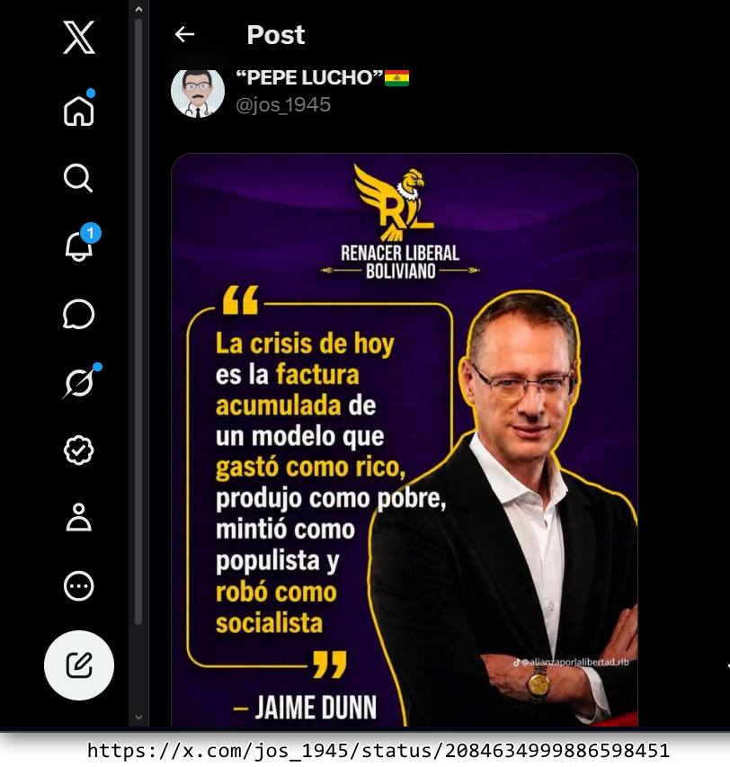 BoliviaOrg's tweet photo. (CJD1) “capitalismo y ¿capitalismo?-JD" - Parte I":  Para  quienes aún no saben que es "Capitalismo u ¿capitalismo? y Socialismo u ¿socialismo? - como por ejemplo el ¿neo?-LIBERAL? de ¿derecha?-  Jaime Dunn - agente del ¿Imperio? - que sirve a  1/amo/2. https://t.co/LaXFimEhqU https://t.co/lMHYDT9CuT