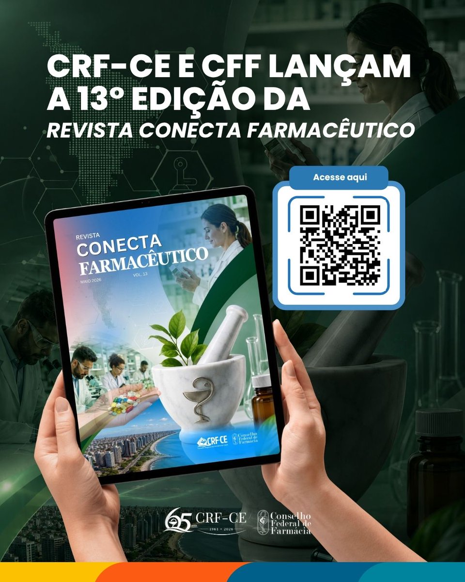 crfce2's tweet photo. 🔖 CRF-CE e CFF lançam a 13ª edição da Revista Conecta Farmacêutico

📖 Acesse aqui: https://t.co/YBsNRriBWC https://t.co/HWzWjiFpW7