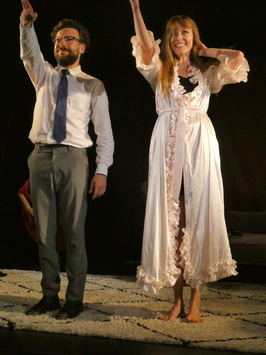 Stephanelive34's tweet photo. "L'amant" avec Dorothée Malfoy-Noël, Grégoire Besançon Théâtre Le Funambule Paris 05 août 2026 #lamant #haroldpinter #theatrelefunambule #theatre #paristheatre https://t.co/Z1qWSldrXu