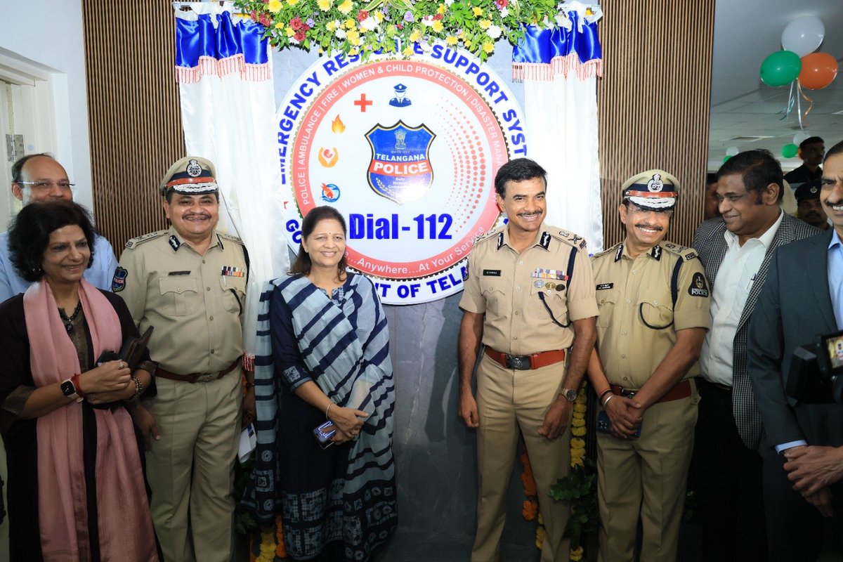 jsuryareddy's tweet photo. @CVAnandIPS #Telangana Police Launches Next-Generation AI-Enabled Dial 112 Emergency Response Support System (#ERSS ) at TGiCCC, #Hyderabad .
Citizens no longer need to remember multiple Helpline numbers; in any Emergency- #Dial112 (Single Emergency Number) https://t.co/jK296FKxup