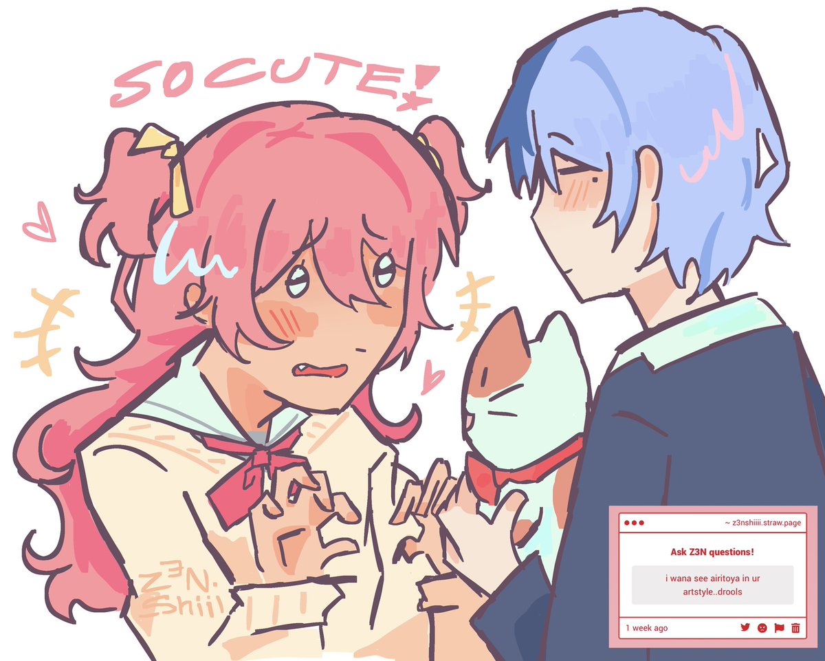 z3n_shiiii's tweet photo. UWAH 4 DRAWING REQUESTS FINISHED!! i still have like 15+ more… BUT ILL TRY TO FINISH THEM THIS WEEK! #Prsk_FA https://t.co/dJohQAJi8O