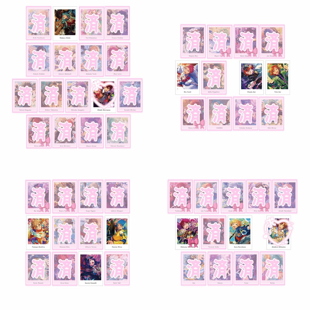 s_slxy's tweet photo. 【 交換・仮約束 】あんスタ P.A.shots!! ぱしゃっつ vol.7 action

求➡️千秋＞斑
譲➡️上記以外 画像参照

♡5BOX予約予定
♡郵送のみ
♡🔗必読

検索からでもお気軽にお声掛けください♩ https://t.co/il2Mhh1Gc6