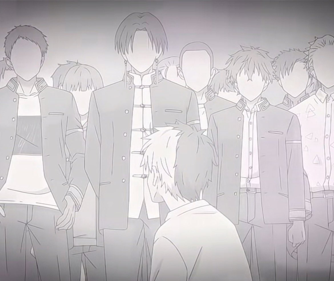 kuchendnuezz's tweet photo. Por un edit me di cuenta que en esta parte, Sakura imagina a Suo sin su parche.

Seguro es por la representación de que todos están con la cara en blanco, pero nose, se me hace curioso https://t.co/KVVuAVWkU8