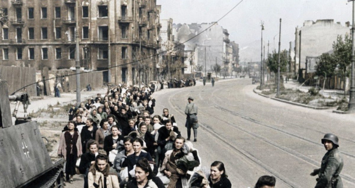 ReidEdwardII's tweet photo. On August 5th, 1944, the Germans began the systematic massacre of Warsaw’s Wola district.

Following Hitler’s order to destroy Warsaw and kill its inhabitants, units commanded by Heinz Reinefarth, including Oskar Dirlewanger’s notorious SS formation, moved through Wola murdering civilians without distinction. 
Men, women, children, hospital patients, doctors, nurses and priests were dragged out from their homes and shelters and shot in courtyards, factories, hospitals and streets. Entire families were gone within minutes.

The killing was carried out on such a scale that the Germans forced surviving Poles to form units whose task was to collect and burn the bodies. August 5 became known as “Black Saturday.” Tens of thousands of civilians were murdered in Wola during the following days, making it one of the largest single massacres of civilians in Europe during the Second World War.

Wola was not destroyed in the heat of battle. This was a deliberate attempt to terrorize Warsaw into submission by brutally exterminating its people. Yet the uprising continued. Today, behind the numbers, we should remember the individual lives: children who never grew older, parents who could not protect them, and entire families whose names vanished from Warsaw forever.