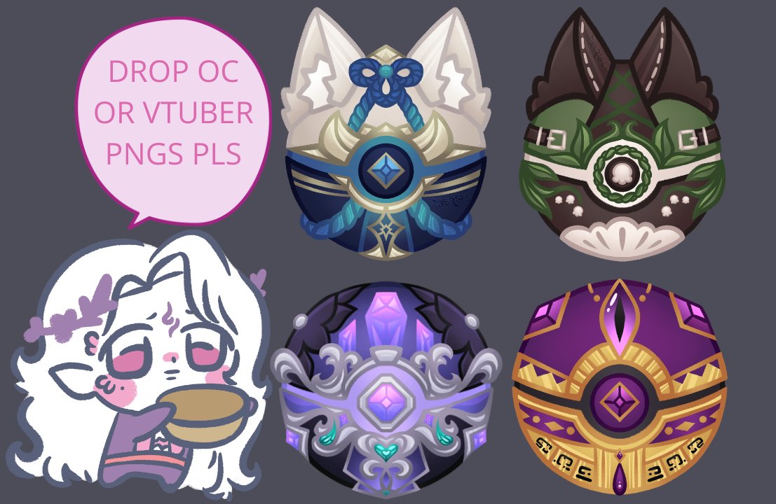 Abortius's tweet photo. Turning #VTuber / OC designs into:
POKE BALLS 💥

LIKE ❤️
RETWEET 🔁
DROP PNG 🗨️

For my #VGen Portfolio + Twitch Stream  🍏 https://t.co/rRmbw7Rf3r