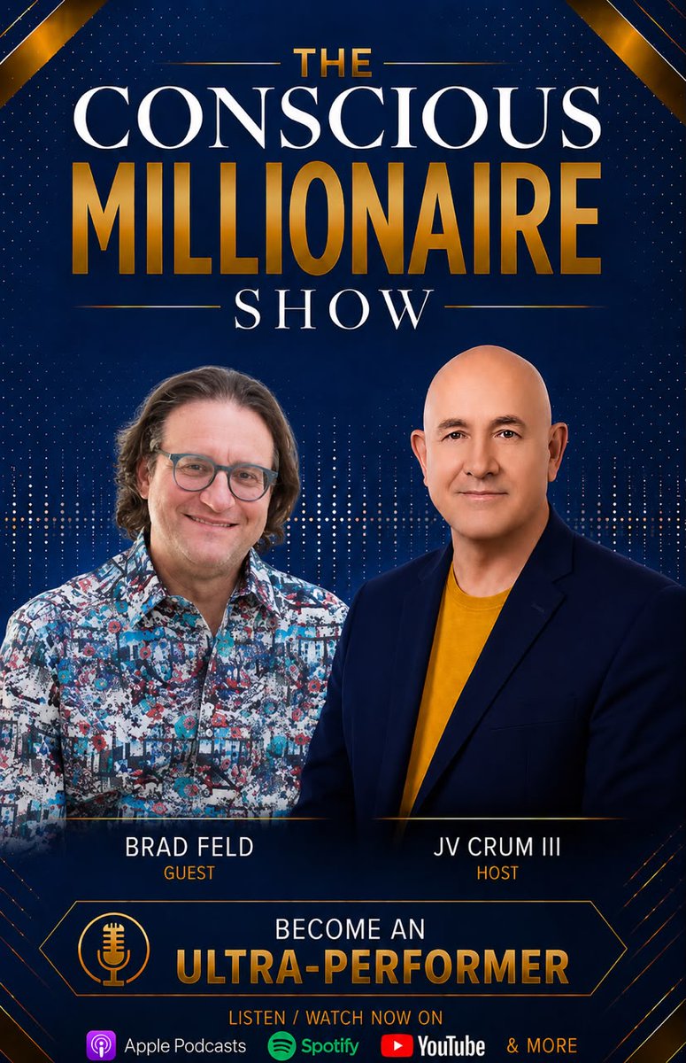 ConsMillionaire's tweet photo. The smartest entrepreneurs lead with this.

In this episode, JV Crum III and Brad Feld explore why giving first is a powerful mindset for entrepreneurs who want to build lasting success.

🎧 Listen here: https://t.co/1DpQRTkoh8

#founders #entrepreneurs #impact #JVCrum https://t.co/pU0Y0SPLO3
