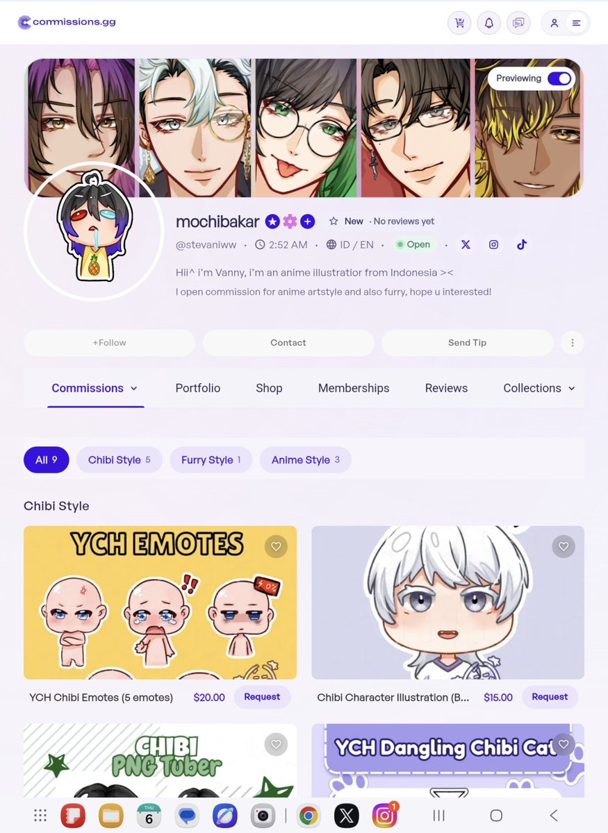 Stevaniww's tweet photo. YEAAA MY APPLICATIONS HAS BEEN APPROVEDD >< I can finally open my artcomms on commissionGG too guyss ;D
Link: https://t.co/dx3UdFKq9Z
#CommissionGG #Artcommission #CommsGGOpen https://t.co/2XKWTit1xx