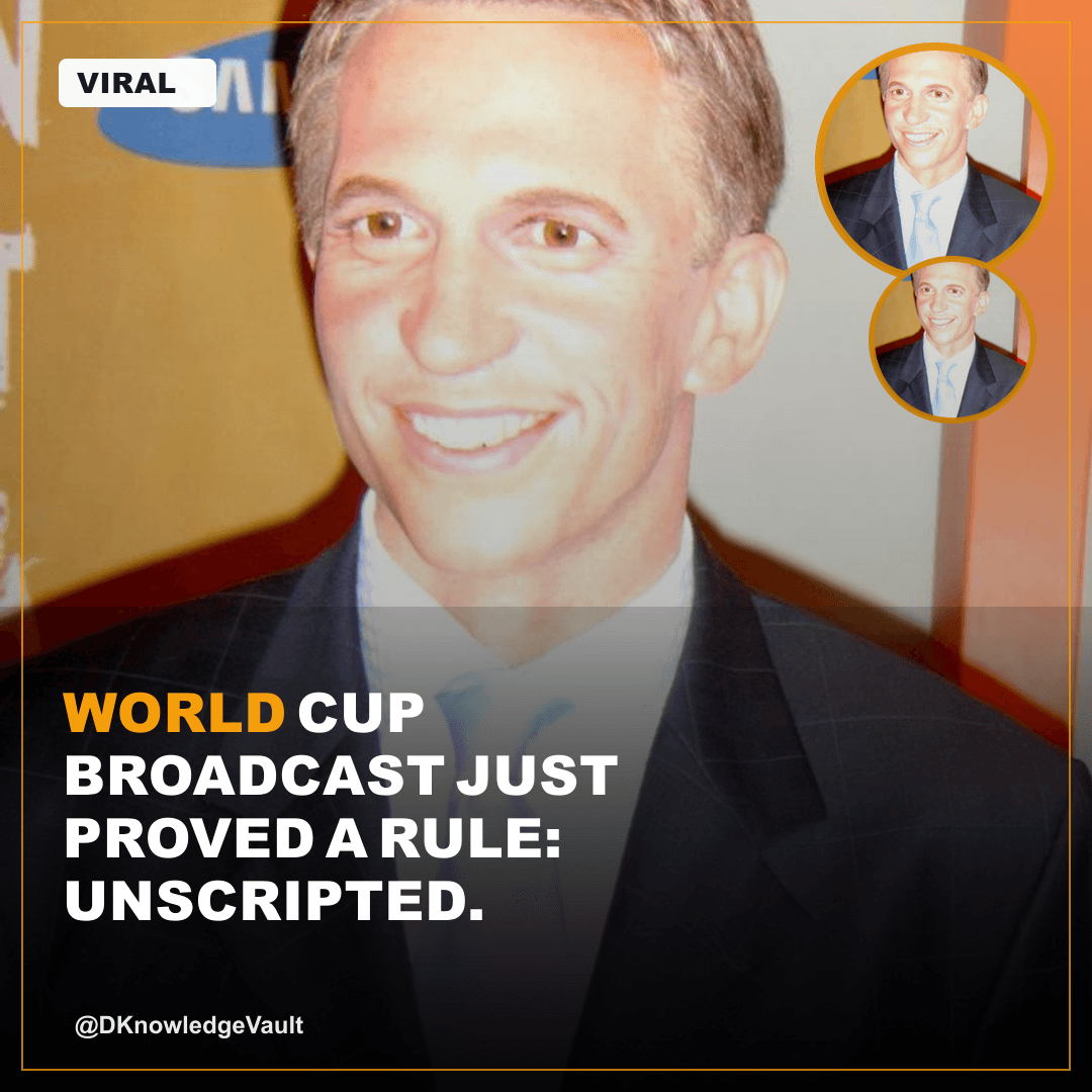 DKnowledgeVault's tweet photo. World Cup broadcast just proved a rule: unscripted beats scripted every time. Gary Lineker's on-air revenge moment. A missing cat interrupting live coverage. Pattern analysis shows viral TV memory clusters around authenticity spikes, not production polish. When chaos hits the fe…