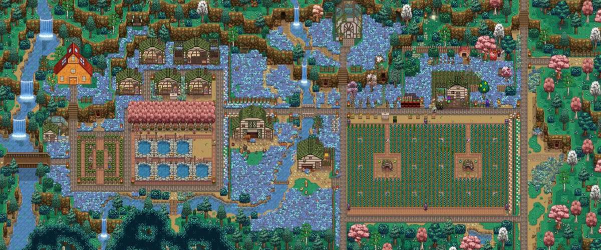 PastelArciel's tweet photo. main farm, farm unlocked after clearing the ridgeside ridge questline, farm north of east scarp, and the area unlocked to the west of your farm that camilla unlocks eventually. any time you see a shed its full of either fermenters or casks https://t.co/rZxFRYUAEb