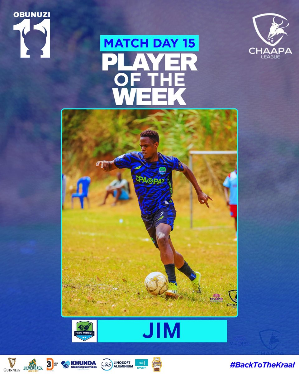 ChaapaLeague's tweet photo. The @ChaapaLeague all time goalscorer @WalnaJimie was back to his very best on match day 15, scoring 4 times!
#BackToTheKraal https://t.co/1ACbZCUWXj