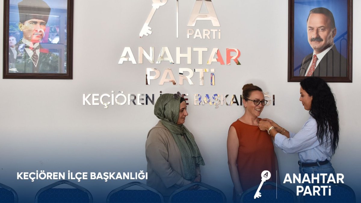 KeciorenAParti's tweet photo. İlçe Başkanlığımızı ziyaret ederek aramıza katılan Salih Daşğın ve Sibel Daşğın'ın üyelik kayıtları gerçekleştirilmiş, rozetleri takılmıştır.

Kendilerini Anahtar Parti ailemizde görmekten büyük memnuniyet duyuyor, çıktıkları bu kutlu yolda başarılar diliyoruz.
#anahtaragel https://t.co/4FARsstJwh