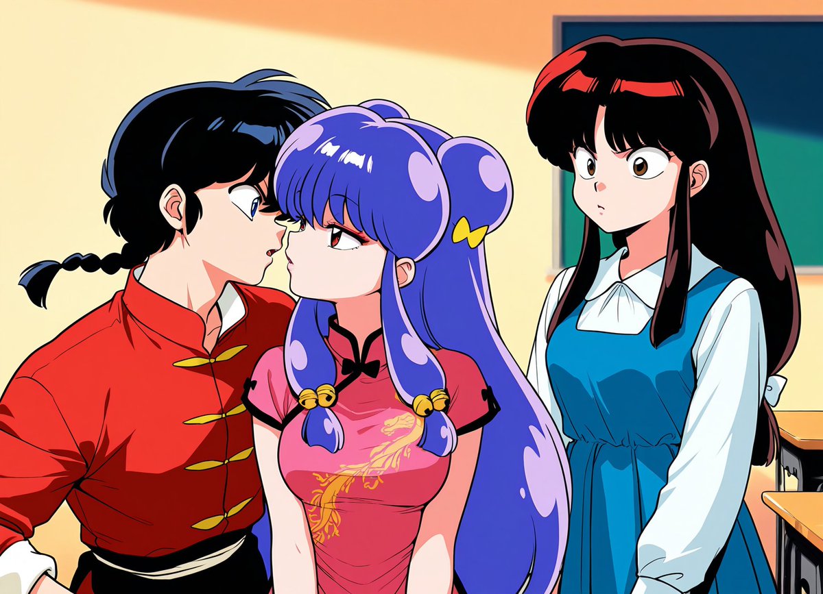 PRCbubu's tweet photo. #anime #ai #aiイラスト #aiart #commissions #kiss #キス #修羅場 #openforcommission #コミッション #かわいい #girl #animeart #aianimeart #animeart
#Ranma1_2 #Ranma12 #RanmaSaotome #AkaneTendou #Shampoo #Ranma #Akane #早乙女乱馬 #天道あかね #シャンプー #美少女

SFW Illustration https://t.co/Dos3d4LvPz