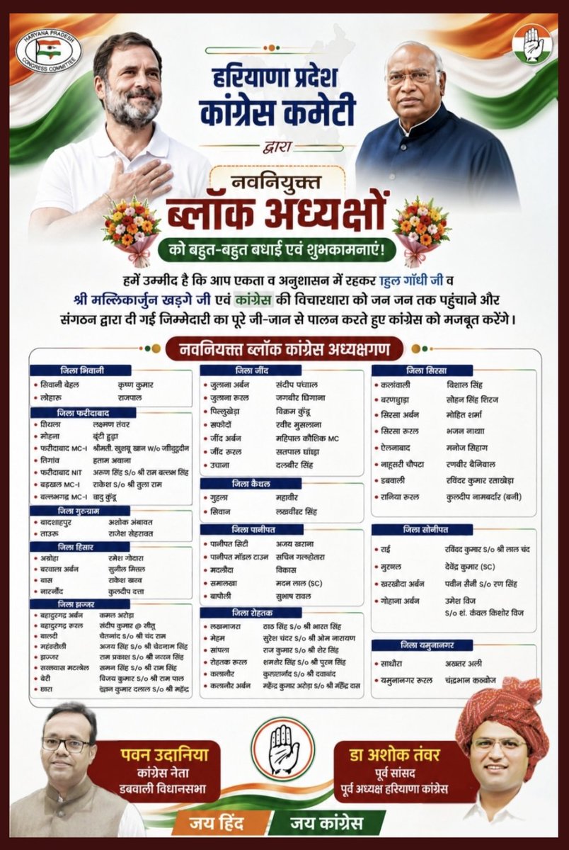 udania_pawan's tweet photo. @Tanwar_Indian @INCIndia @RahulGandhi @kharge https://t.co/MSZaBOuPUj
