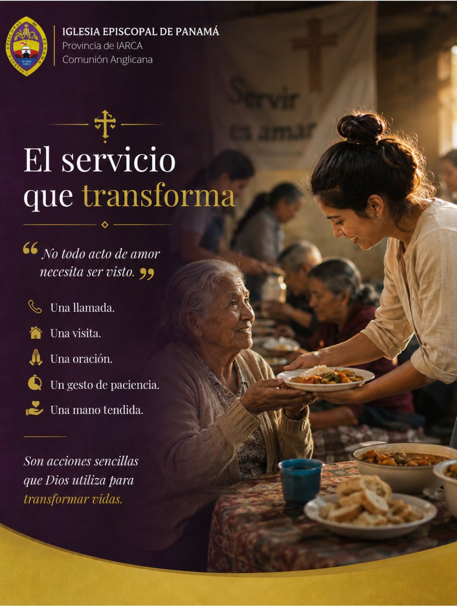 EpiscopalPanama's tweet photo. El amor de Cristo se refleja mejor en nuestras acciones que en nuestras palabras. 📷
Que esta semana cada gesto de servicio, por pequeño que parezca, sea una oportunidad para compartir esperanza y mostrar el amor de Dios a quienes nos rodean. https://t.co/Qxpmc5BPbC